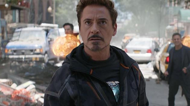Robert Downey Jr as Tony Stark/Iron Man in a still from Avengers: Infinity War.