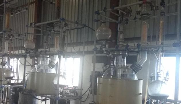 The factory where Ketamine was being manufactured The factory where Ketamine was being manufactured