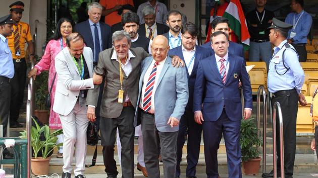 Salim Durrani, believed to be the only cricketer to have been born in Afghanistan, was invited for the occasion.  (BCCI) 