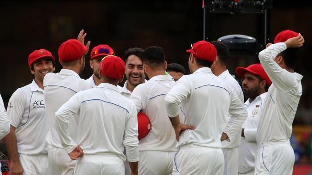 Afghanistan were finally rewarded with the big wicket of Dhawan for 107. (BCCI) Afghanistan were finally rewarded with the big wicket of Dhawan for 107. (BCCI)