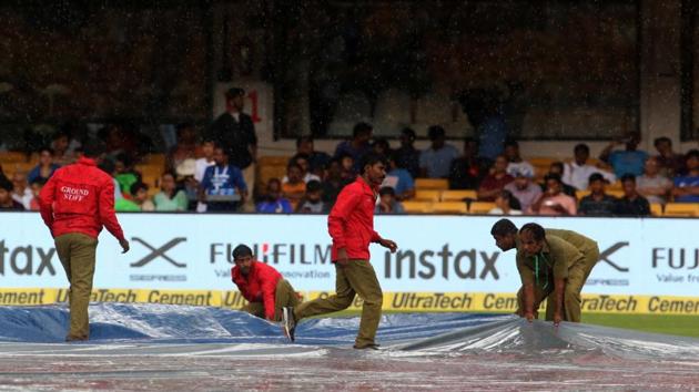 The second session was interrupted by rain briefly to halt Vijay’s charge towards a hundred. (BCCI) The second session was interrupted by rain briefly to halt Vijay’s charge towards a hundred. (BCCI)