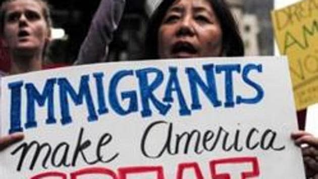 A current US law prevents foreign nationals from any one country from getting more than 7% of the annual distribution of Green Cards under a system known as ‘per country limits’. (AFP File Photo) A current US law prevents foreign nationals from any one country from getting more than 7% of the annual distribution of Green Cards under a system known as ‘per country limits’. (AFP File Photo)