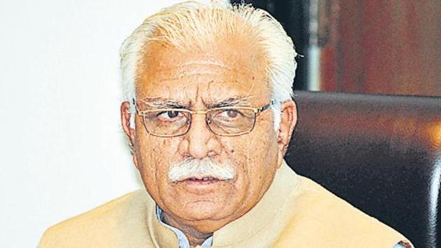 Haryana chief minister Manohar Lal Khattar(HT File)