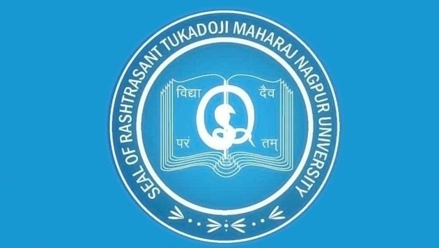 A logo of Rashtrasant Tukadoji Maharaj Nagpur University, Nagpur.