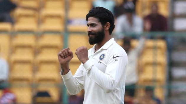 Jadeja finished with 4/17 as India won the game in two days.  (BCCI ) 