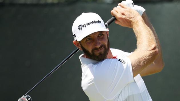 Dustin Johnson was one of just four players to shoot an under-par opening round at the US Open golf.(AFP)