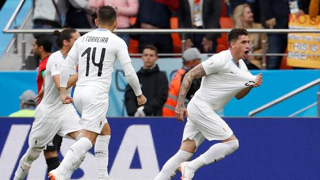 Get full score of the FIFA World Cup 2018 Group A match between Egypt and Uruguay here. Defender Jose Gimenez scored the only goal of the game to give Uruguay win over Egypt.(REUTERS)