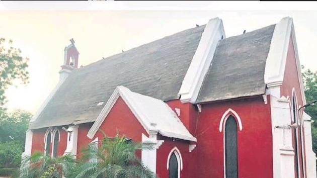 The Church of Epiphany in Civil Lines area in Gurugram. (HT Photo) The Church of Epiphany in Civil Lines area in Gurugram. (HT Photo)