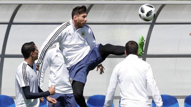 Lionel Messi could play in the FIFA World Cup for the last time in Russia but coach Jorge Sampaoli has downplayed those fears ahead of Argentina’s clash against Iceland.(AP)