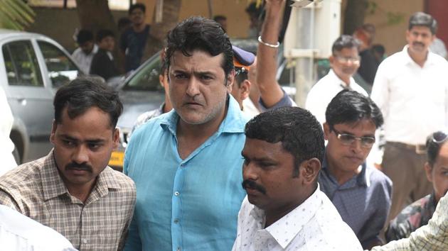 Actor Armaan Kohli produced at Bandra court in Mumbai on June 13.(Satyabrata Tripathy/HT Photo)