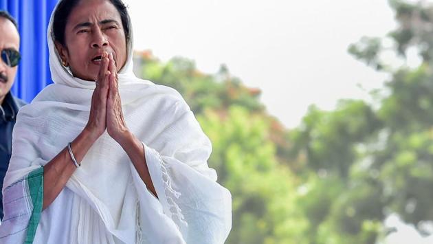 West Bengal chief minister Mamata Banerjee greets Muslims after offering namaz to celebrate Eid-al-Fitr at Red Road, in Kolkata on June 16, 2018. (PTI) West Bengal chief minister Mamata Banerjee greets Muslims after offering namaz to celebrate Eid-al-Fitr at Red Road, in Kolkata on June 16, 2018. (PTI)