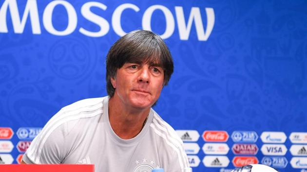 Germany's coach Joachim Loew gives a press conference at the Luzhniki Stadium in Moscow on June 16, 2018 on the eve of the Russia 2018 World Cup Group F football match between Germany and Mexico.(AFP) Germany's coach Joachim Loew gives a press conference at the Luzhniki Stadium in Moscow on June 16, 2018 on the eve of the Russia 2018 World Cup Group F football match between Germany and Mexico.(AFP)
