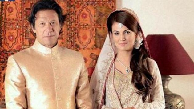 Pakistan's cricketer-turned-politician Imran Khan and Reham Khan after their marriage in Bani Gala, Pakistan.(PTI File Photo)