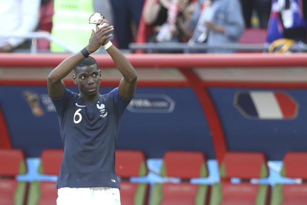 France's Paul Pogbascored the winning goal in their Group C match against Australia. (AP)