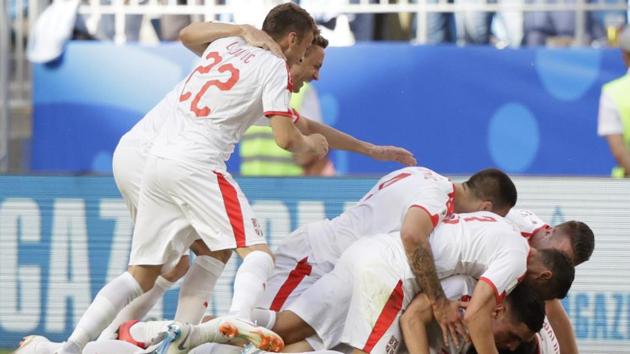 Get full score of the FIFA World Cup 2018 match between Costa Rica and Serbia here. Serbia win their first World Cup 2018 match by a solitary goal.(AP) Get full score of the FIFA World Cup 2018 match between Costa Rica and Serbia here. Serbia win their first World Cup 2018 match by a solitary goal.(AP)