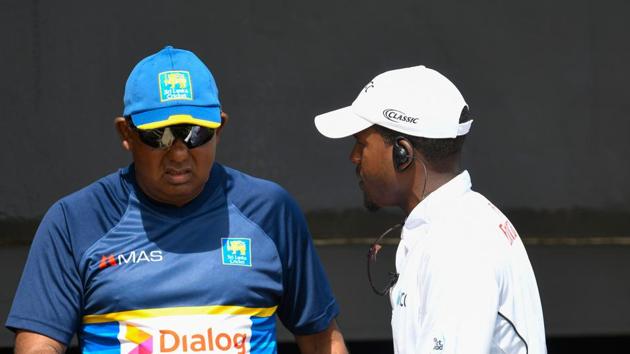 Sri Lanka were allegedly accused for ball-tampering on the third day of the St.Lucia Test.(AFP)