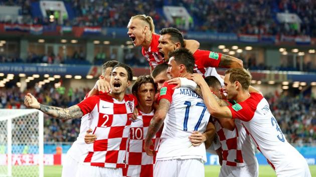 Luka Modric scored a penalty as Croatia started their FIFA World Cup 2018 campaign in style with a hard-fought 2-0 victory over Nigeria.(REUTERS)