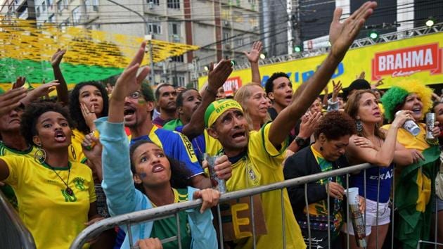 Brazilian fans were left frustrated after their team was held to a 1-1 draw by Switzerland in the FIFA World Cup 2018 Group E match in Rostov on Sunday.(AFP)