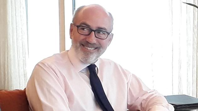 Crispin Simon, the new UK deputy high commissioner-director general, UK department for international trade. (HT PHOTO) Crispin Simon, the new UK deputy high commissioner-director general, UK department for international trade. (HT PHOTO)