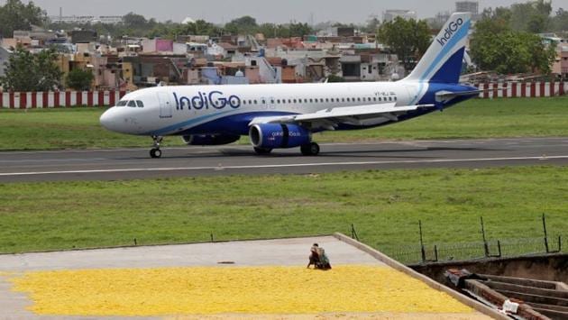 A man was arrested on Tuesday for making a hoax bomb threat call to IndiGo’s call centre for its Jaipur-Mumbai flight. The call was received around 5:30 am from Mohit Kumar Tank, a resident of Jaipur. According to sources Tank, a choreographer with a dance reality show, had made the call fearing that he won’t be able to reach the airport on time to catch the flight. (Amit Dave / REUTERS File)