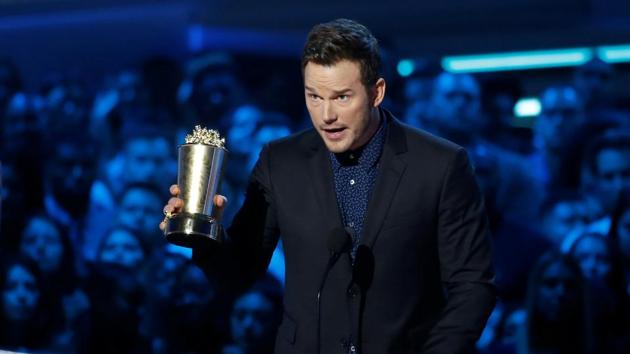 Actor Chris Pratt accepts the Generation Award at the 2018 MTV Movie & TV Awards.(REUTERS)