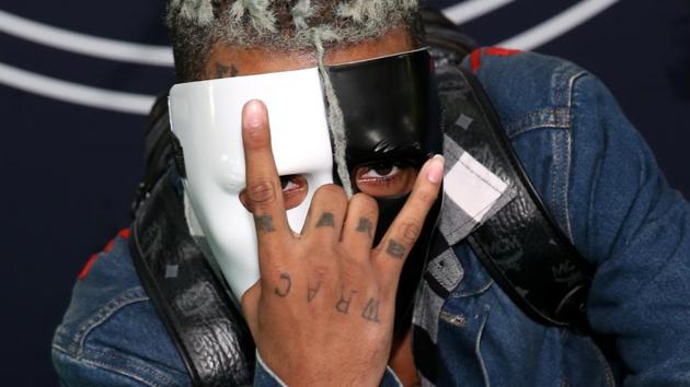 In this file photo taken on October 05, 2017 showing rapper XXXTentacion attending the BET Hip Hop Awards 2017(AFP)