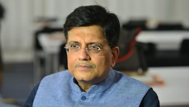 Interim finance minister, Piyush Goyal(Ramesh Pathania/Mint)