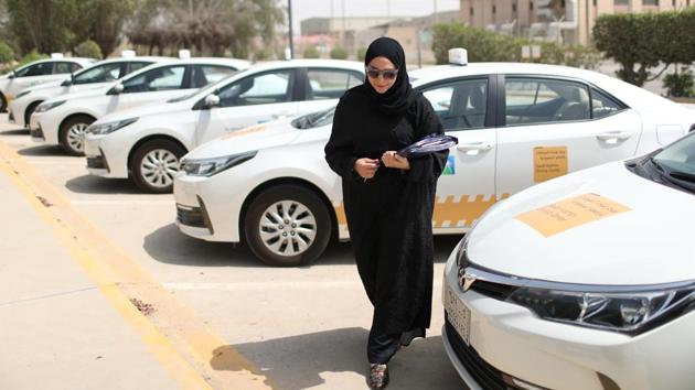 A driving instructor arrives at the Saudi Aramco Driving Center. Last September, King Salman decreed an end to the world’s only ban on women drivers, maintained for decades by a deeply conservative Muslim establishment. But it is his son, 32-year-old Crown Prince Mohammed bin Salman, who is the face of the wider social revolution. (Ahmed Jadallah / REUTERS) 
