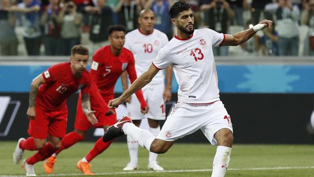 However, Ferjani Sassi scored from the penalty spot to level the game. (AP) However, Ferjani Sassi scored from the penalty spot to level the game. (AP)