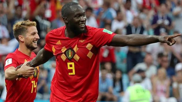Belgium's Romelu Lukaku celebrates scoring their third goal in the 75th minute as they defeated Panama 3-0. (REUTERS)