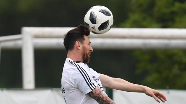 Messi missed a penalty as Argentina were held to a 1-1 draw by Iceland in their first game. (Utpaal Sorkkar/HT photo )