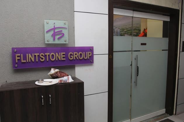 The office of Flintstone group at Orion business centre on Ghodbunder, Thane.(HT Photo)