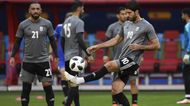 Iran face Spain in their second group stage encounter in the FIFA World Cup 2018.(AFP)