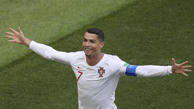 Cristiano Ronaldo’s strike in the fourth minute helped Portugal register a 1-0 win over Morocco in their FIFA World Cup Group B match on Wednesday.(AFP)