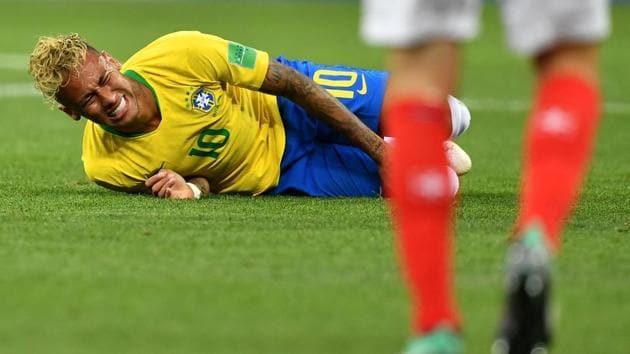 Neymar’s injury is a big worry for Brazil ahead of their FIFA World Cup 2018 match against Costa Rica.(AFP)
