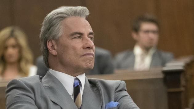 This image released by Vertical Entertainment shows John Travolta in a scene from Gotti.(AP)