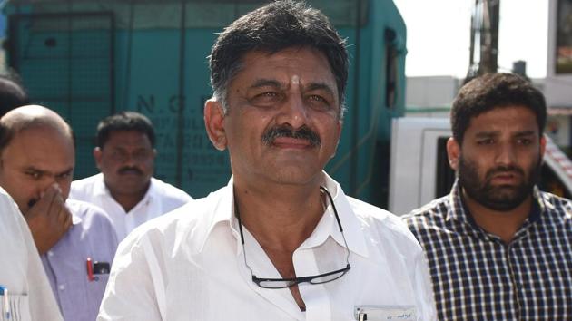Congress leader DK Shivakumar oversaw the operation to keep the Congress MLAs together against alleged poaching attempts by the BJP after the recent assembly polls in Karnataka. (HT File Photo) Congress leader DK Shivakumar oversaw the operation to keep the Congress MLAs together against alleged poaching attempts by the BJP after the recent assembly polls in Karnataka. (HT File Photo)