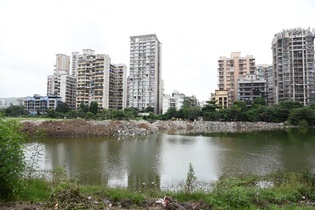 Murbi Talav is located between Sector 18 and 19. (Bachchan Kumar) Murbi Talav is located between Sector 18 and 19. (Bachchan Kumar)