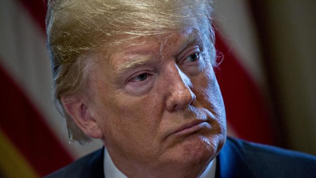US President Donald Trump listens during a meeting with Republican members of Congress in the Cabinet Room of the White House in Washington, DC on June 20. (Bloomberg) US President Donald Trump listens during a meeting with Republican members of Congress in the Cabinet Room of the White House in Washington, DC on June 20. (Bloomberg)