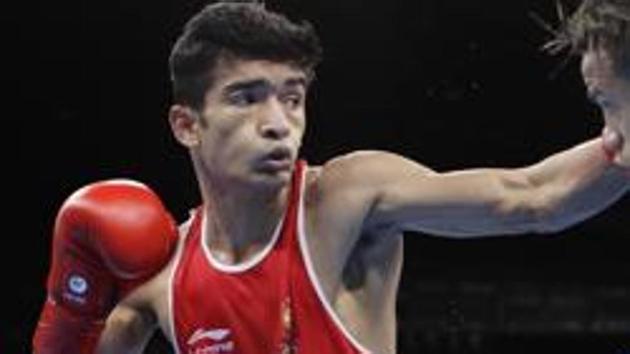 Shiva Thapa defeated local hope Oyunbileg Munkhsaikhan in the pre-quarters of the Ulaanbaatar Cup in Mongolia. (AP) Shiva Thapa defeated local hope Oyunbileg Munkhsaikhan in the pre-quarters of the Ulaanbaatar Cup in Mongolia. (AP)