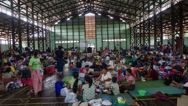 Bo Win, a resident helping with the flood response, told AFP that around 1,000 people were sheltering in several sites around Mawlamyine. “This is the worst flood in the state that I have ever seen,” said Nyan Soe, another local resident. (Ye Aung Thu / AFP)