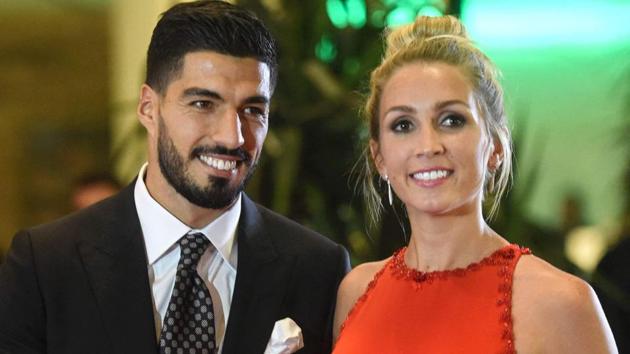 Luis Suarez and Sofia Balbi will soon become parents for the third time.(Twitter)