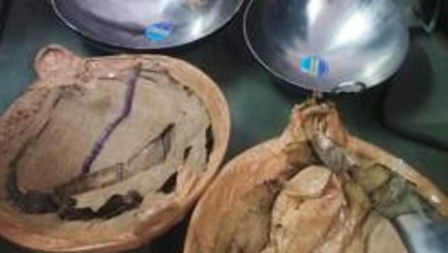 Woks (kadhais) used to smuggle drugs to Canada. (HT File) Woks (kadhais) used to smuggle drugs to Canada. (HT File)