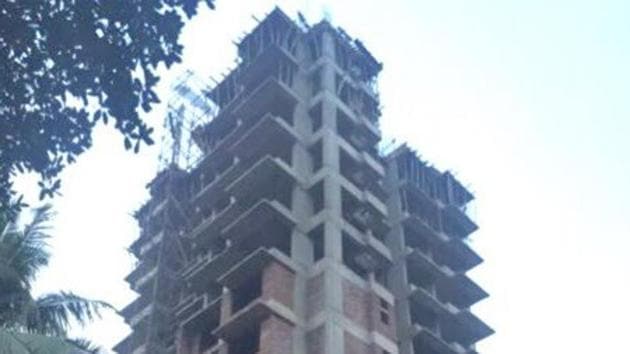 Dahisar Ujjwal Co-operative Housing Society, in Kandarpada is still under construction (HT Photo) Dahisar Ujjwal Co-operative Housing Society, in Kandarpada is still under construction (HT Photo)