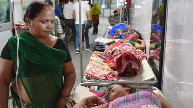 Diarrhoea patients at the Manimajra civil hospital in Chandigarh.(HT File)