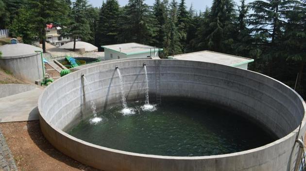 The irrigation and public health department has proposed a new project for drawing additional water from Gumma pumping station in Shimla town. (HT File) The irrigation and public health department has proposed a new project for drawing additional water from Gumma pumping station in Shimla town. (HT File)