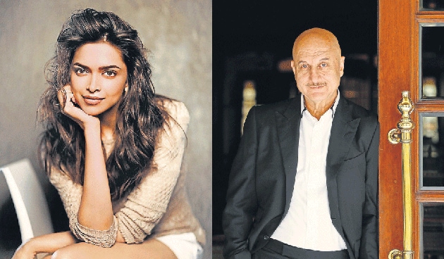 (LtoR) Deepika Padukone and Anupam Kher. (LtoR) Deepika Padukone and Anupam Kher.