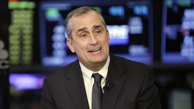 Intel CEO Brian Krzanich during an interview on the floor of the New York Stock Exchange in March 2017. (AP) Intel CEO Brian Krzanich during an interview on the floor of the New York Stock Exchange in March 2017. (AP)