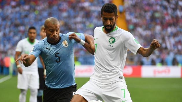Russia and Uruguay become the first teams to qualify for the knock-out stages with this result. (AFP)