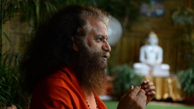 Sitting humbly on the floor in his orange robes, the long-haired, bushy-bearded Swami Chidanand Saraswati, head of the biggest ashram in Rishikesh rejoiced at how yoga has spread globally in the 50 years since The Beatles visited the city. “As the Sun is for all, the Moon is for all, rivers are for all, in the same way yoga is for all,” he said. (Sajjad Hussain / AFP)